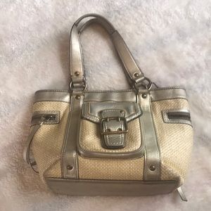 Coach Straw Bucket Bag 9x13